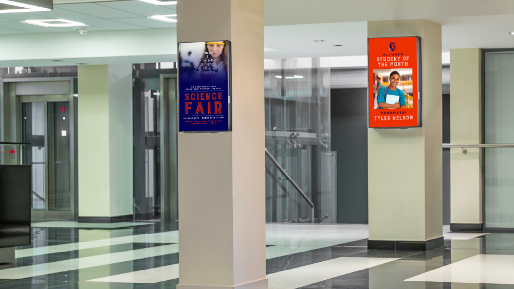 7 Benefits of Digital Signage in Education - Hallway Digital Displays