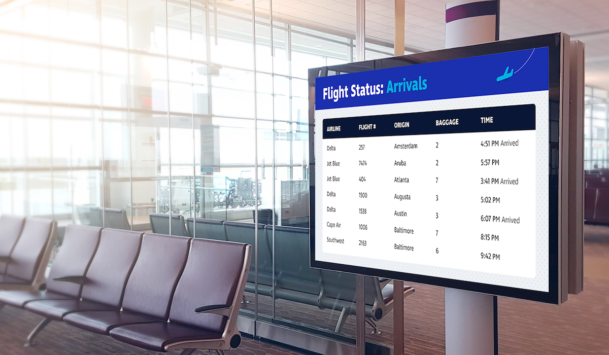 Digital Signage Targeting Best Practices: Location, Content & Targeting - Airport Way-finding and Point of Transit