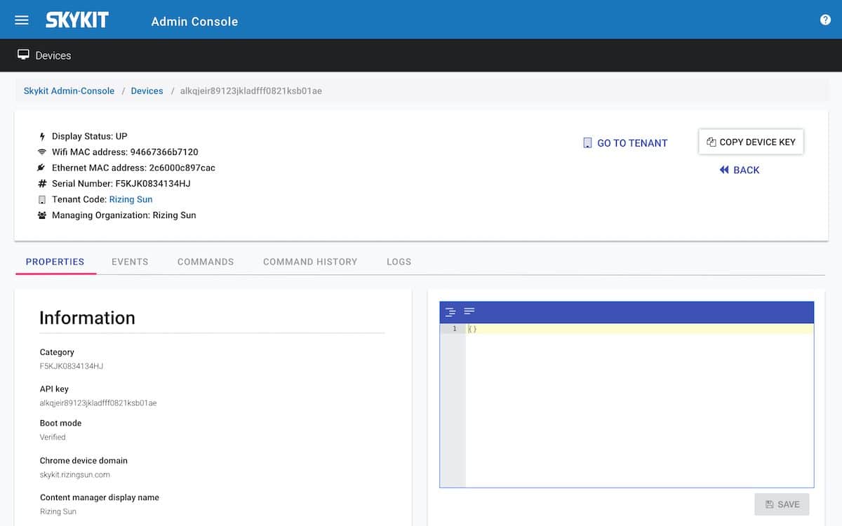 IT Admin Device Console Reports