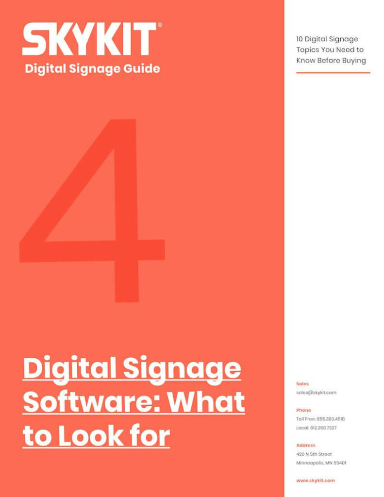 skykit digital signage software - what to look for