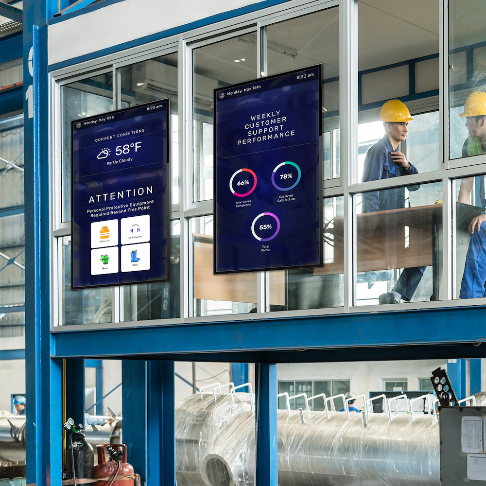 Digital Signage Content Management Solution in Manufacturing Facility