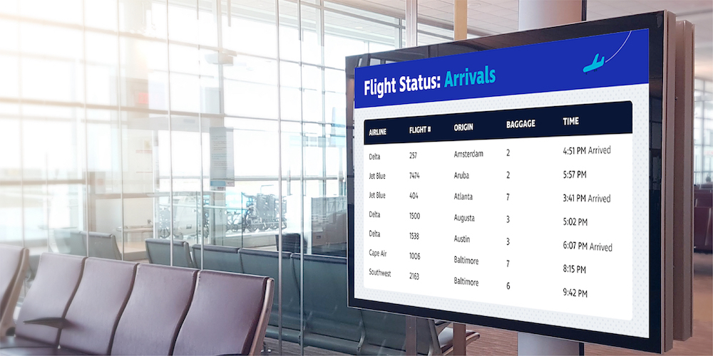 Airport Digital Digital Signage