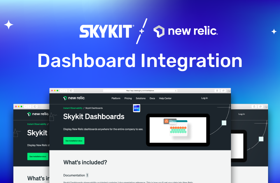 New Relic Dashboard Integration with Skykit