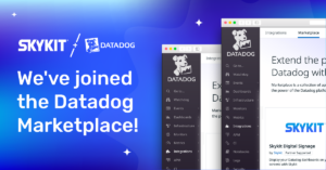 Skykit Joins the Datadog Marketplace allowing users to share real-time data dashboards