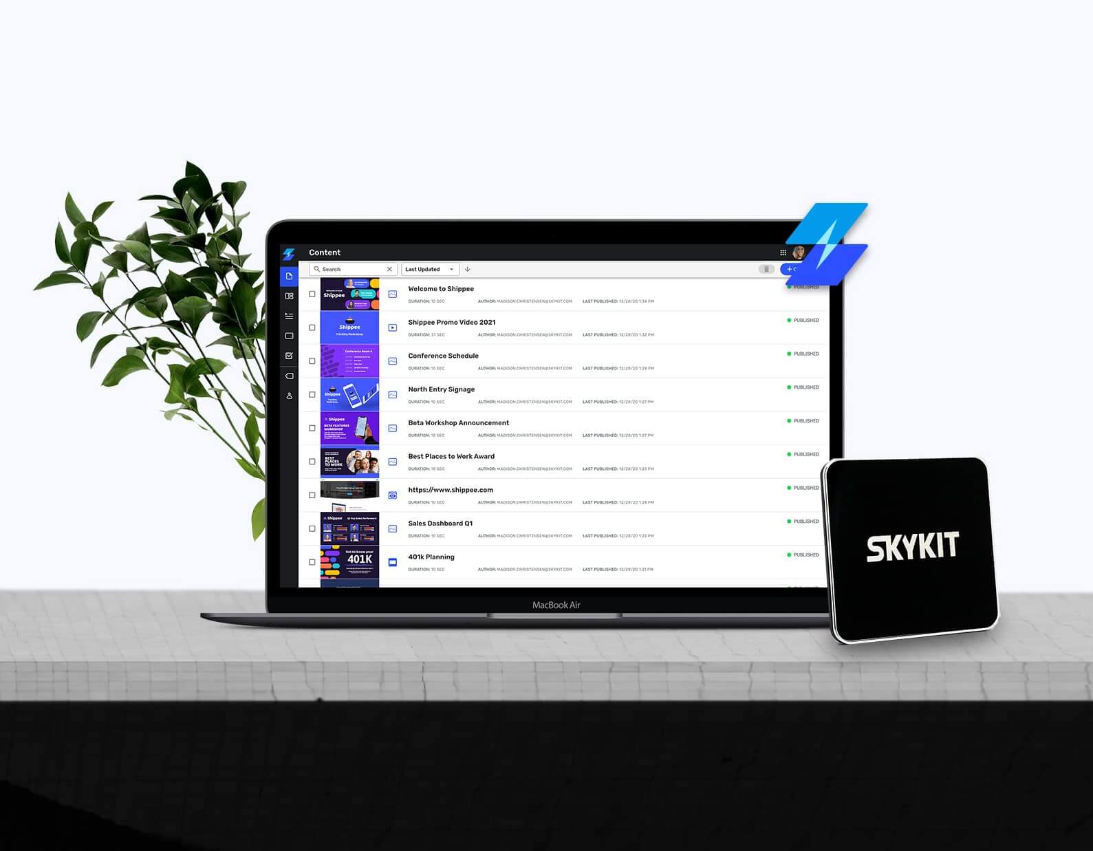 Skykit Beam Digital Signage Skykit Beam Digital Signage Content Management Solution