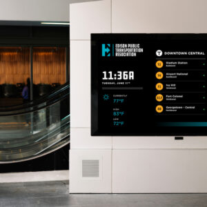 Where to Put Interactive Digital Signage for Maximum Engagement Transportation - bus stations lightrails