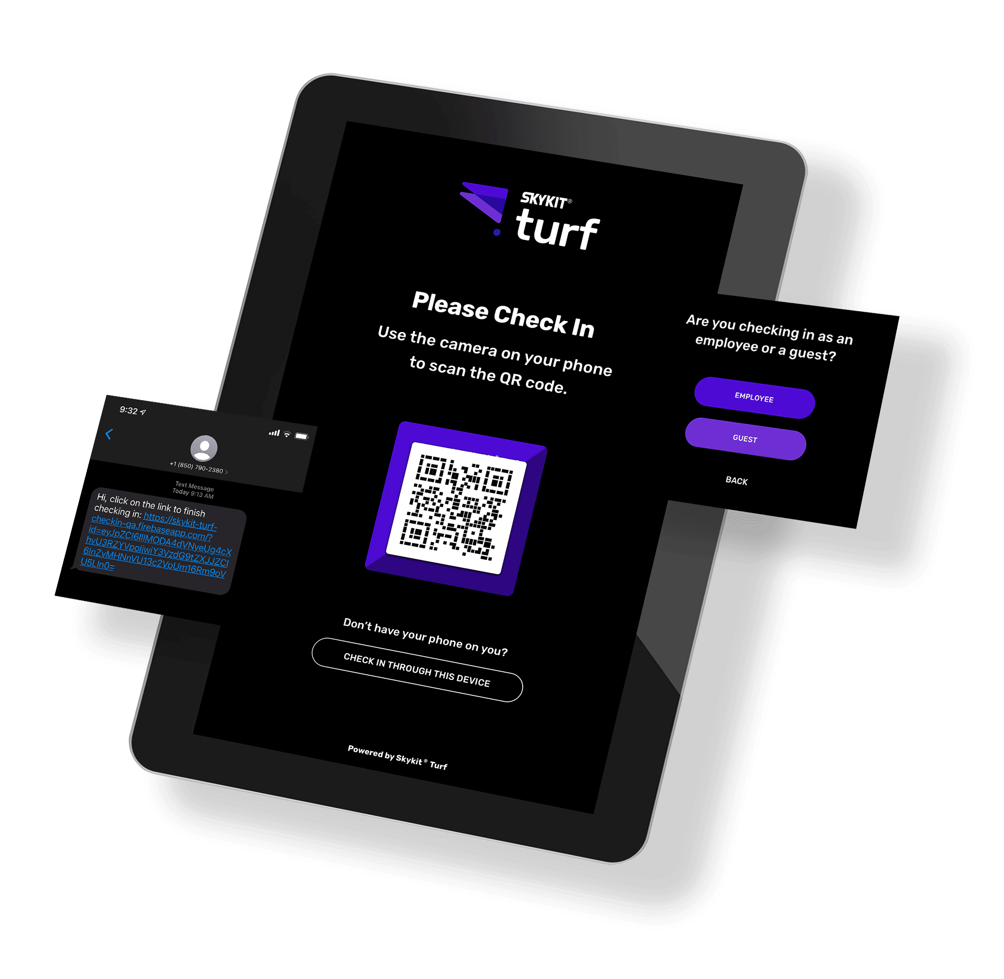 Skykit Turf Employee and Visitor Management Check-In Software Solution