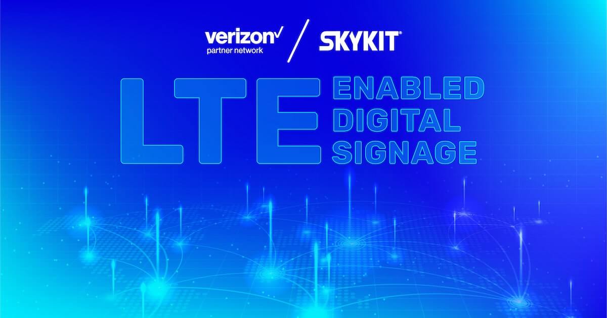 LTE-Enabled Digital Signage Graphic with Network design